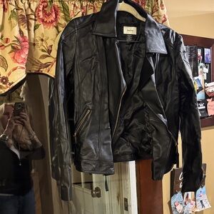 Neiman Marcus Black Leather Jacket